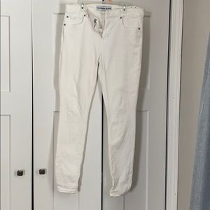 Express White stretch skinny jeans
